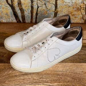 Kate Spade Angelise White Leather Sneakers women’s size 8.5
